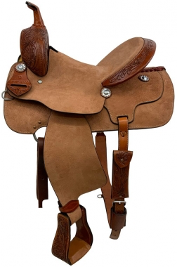 15” Sagebrush Roughout Barrel Style Saddle