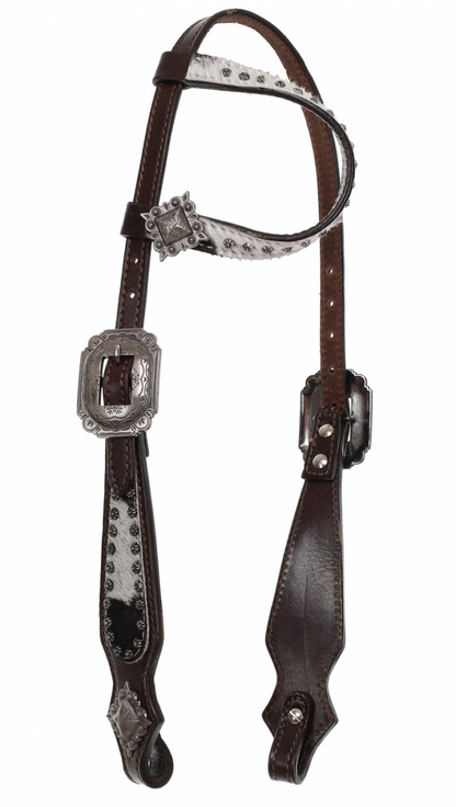 Showman Starlight Hide One Ear Headstall and Breastcollar Tack Set