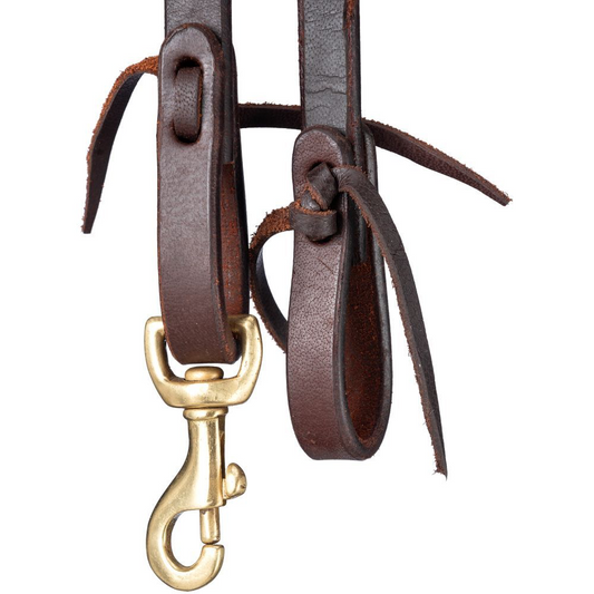 ROYAL KING HARNESS LEATHER ROPING REINS
