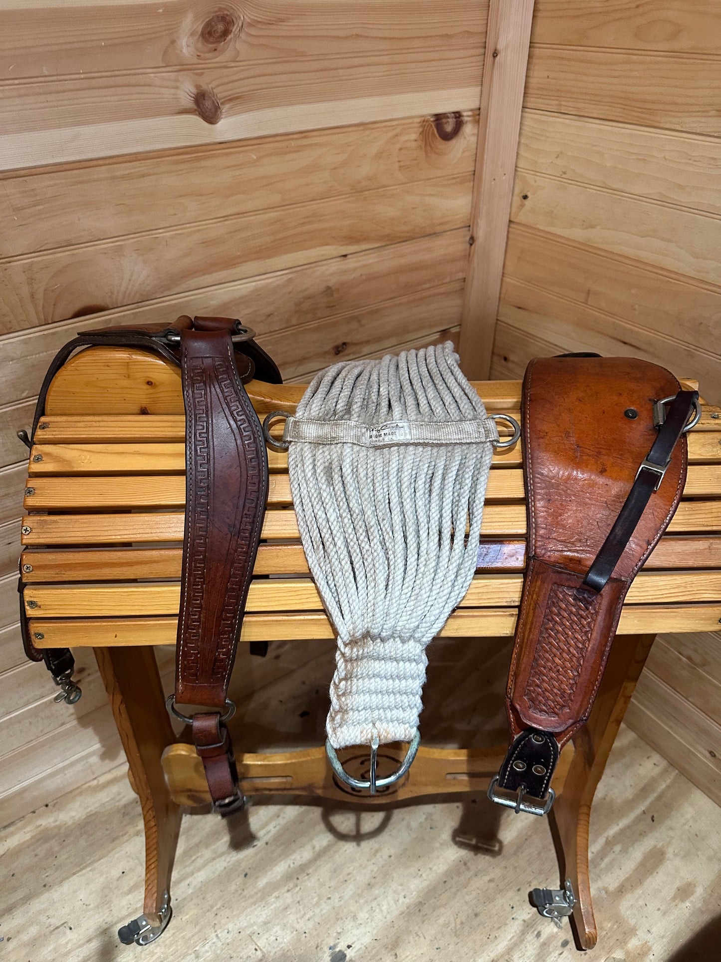 16” Billy Cook Basket Stamped Dally Team Roper Western Saddle 9111