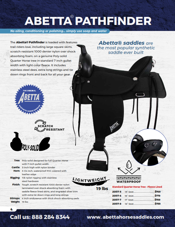 Abetta Pathfinder Trail Saddle (New)