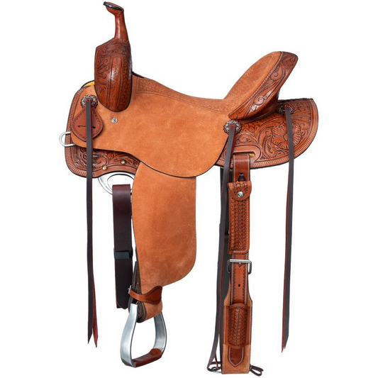 14”, 15”, 16” Silver Royal Bell Rock Western Barrel Racing Saddle