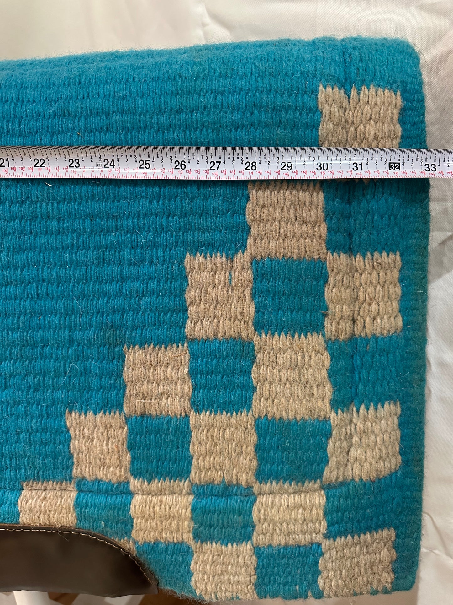 New Zealand Wool Cutter Style Western Saddle Pad, 33”L x34”L x1.5”