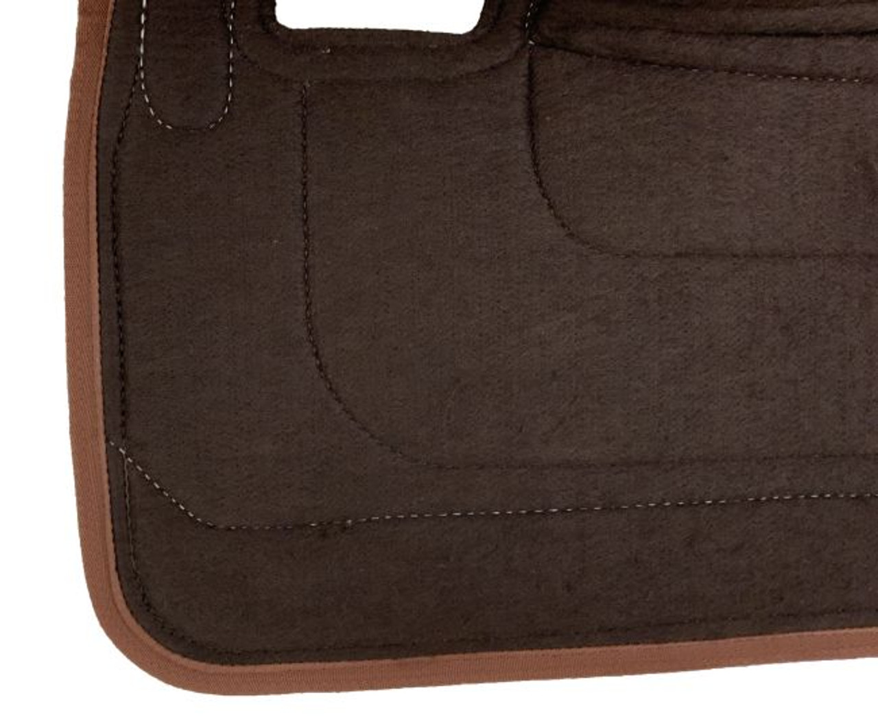 Showman 31" x 32" Nylon Printed Top Contoured Felt Bottom Western Saddle Pad - Tribal Diamond