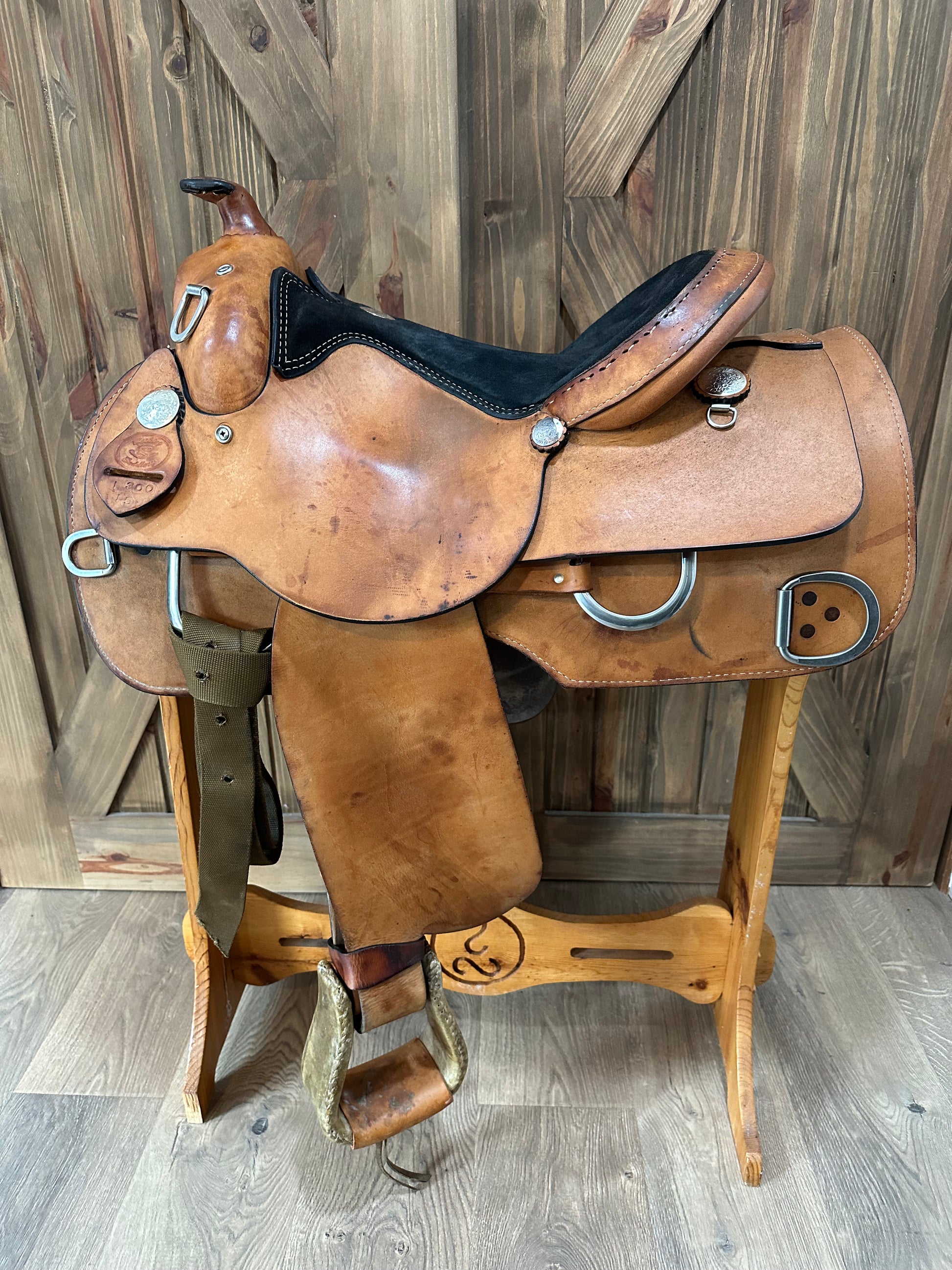Rocking R Saddery 15” Rocking R Training Work Saddle Model 1300 – The Saddle Consignor