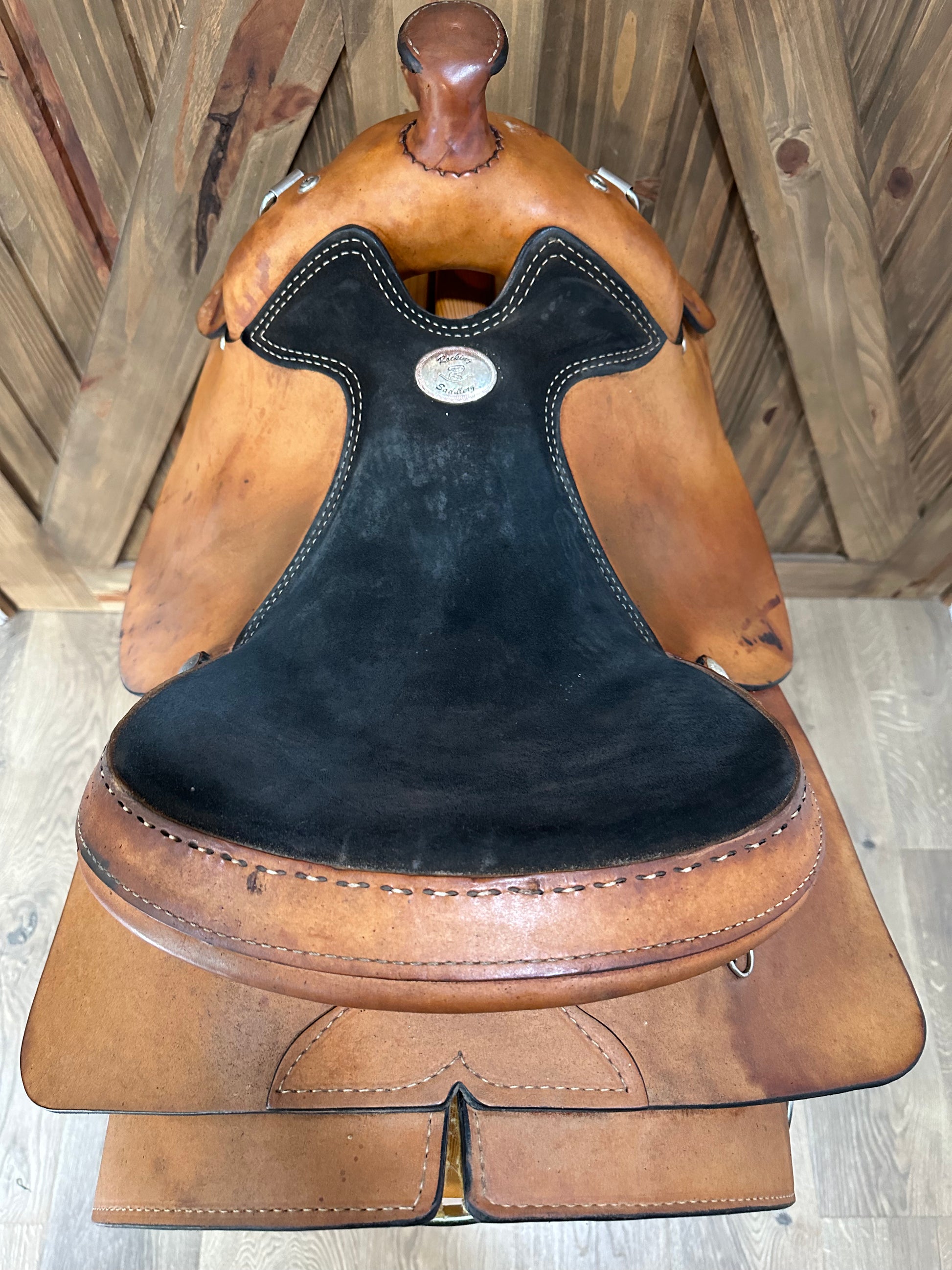 15” Rocking R Training Work Saddle Model 1300 – The Saddle Consignor