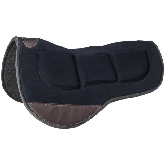 Tough1 Shimmable Wool Felt Barrel Saddle Pad