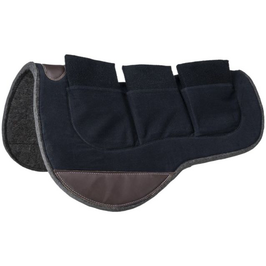 Tough1 Shimmable Wool Felt Barrel Saddle Pad
