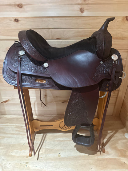 17” Circle Y High Horse Mineral Wells Western Trail Saddle Model 6812