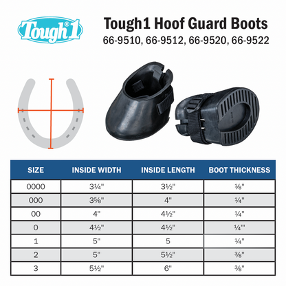 Tough1 Hoof Guard Boot - Pair