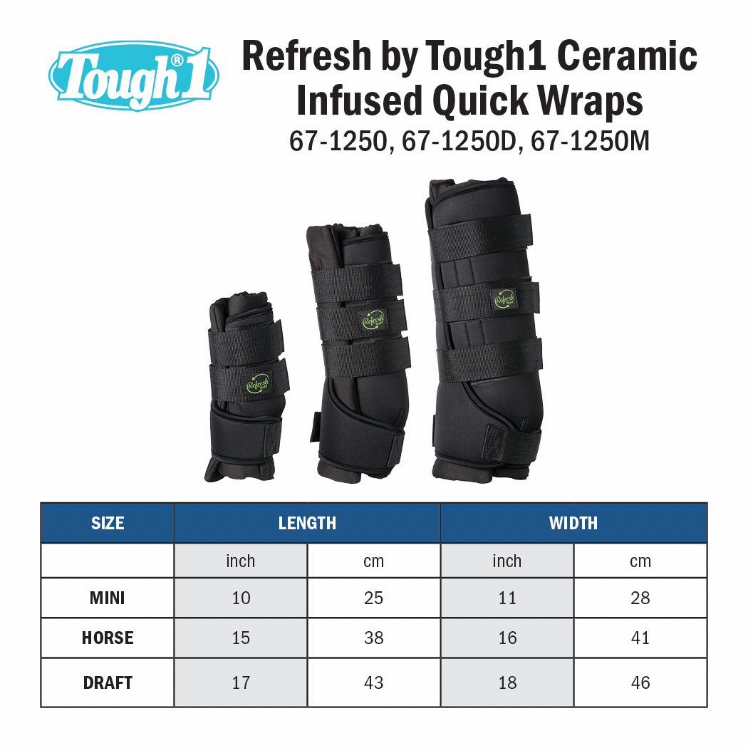 Refresh by Tough1 Ceramic Infused Quick Wraps