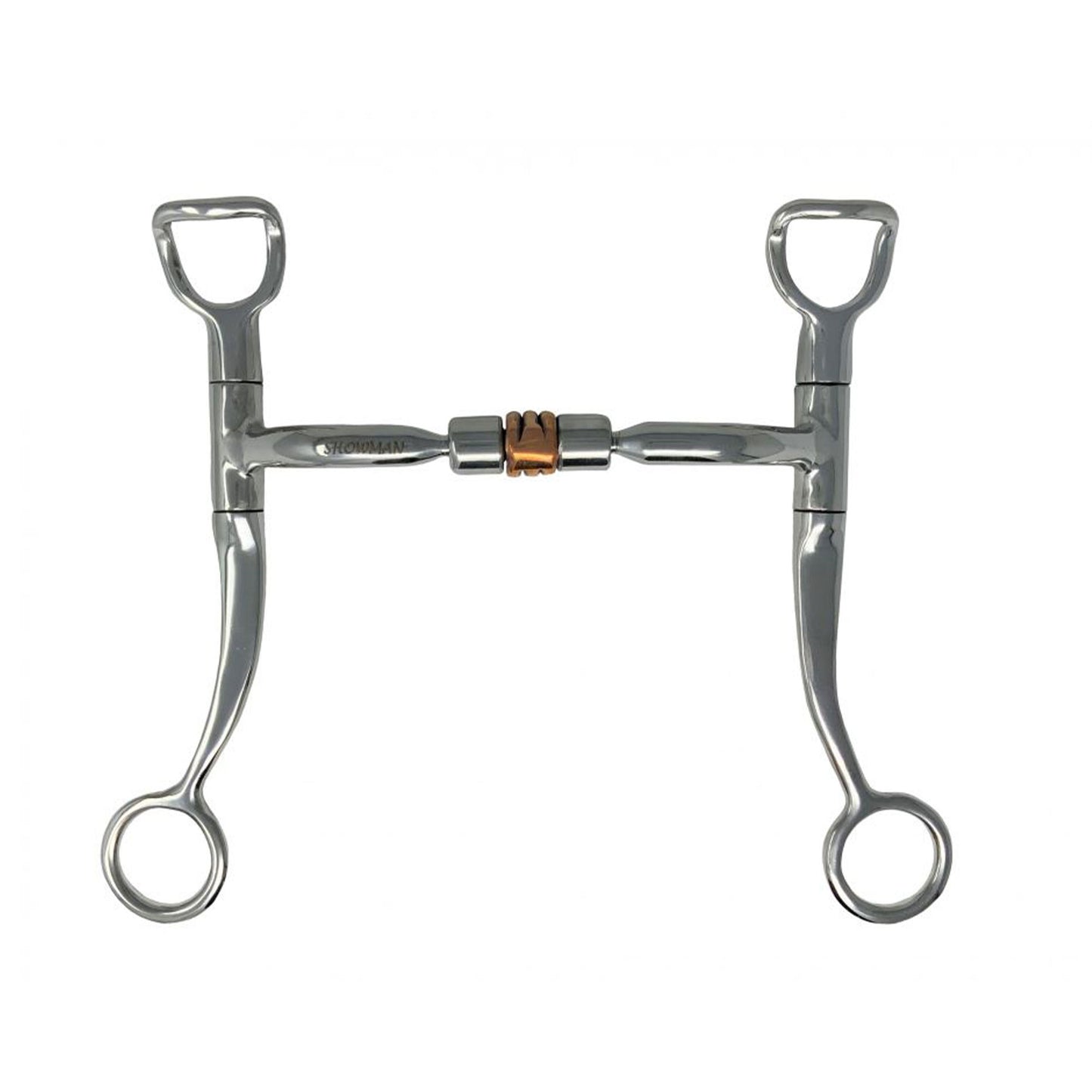 Stainless Steel Snaffle Bit with Copper Roller 5"