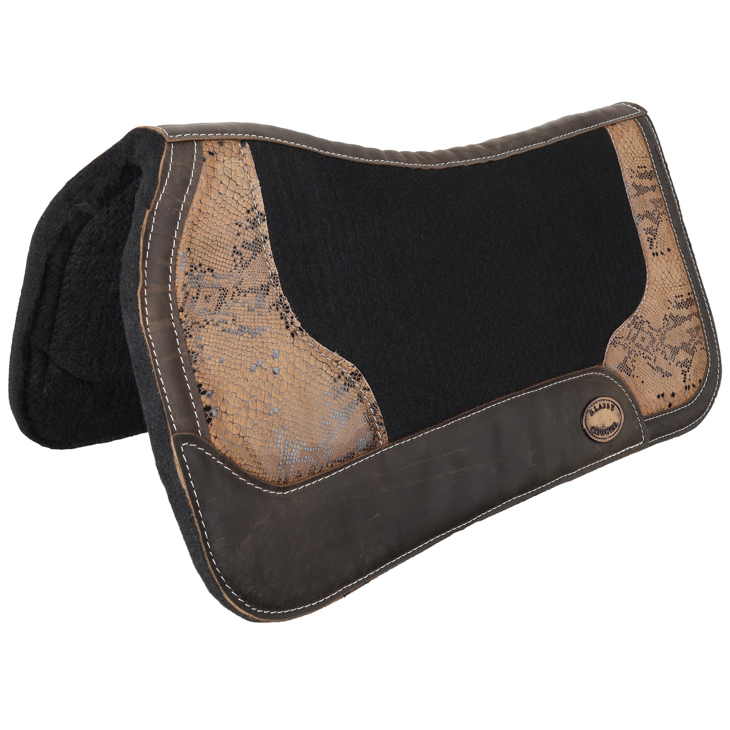Klassy Cowgirl 28" x 30" Desert Rattler Contoured Felt Saddle Pad
