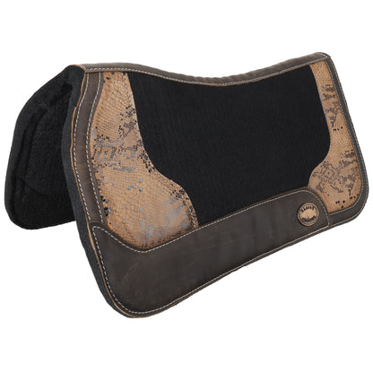 Klassy Cowgirl 28" x 30" Desert Rattler Contoured Felt Saddle Pad