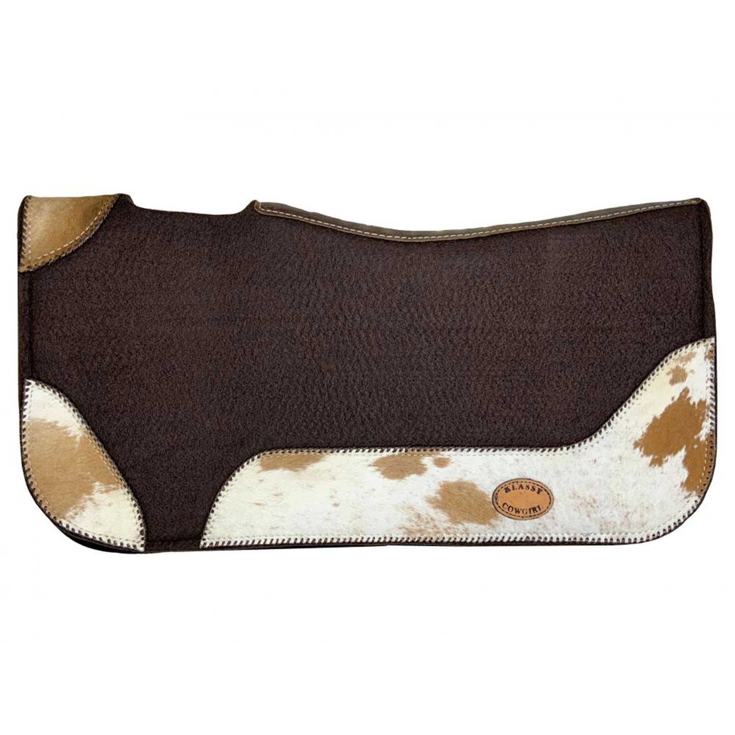 Klassy Cowgirl 28" x 30" x 1" Barrel Style Hair on Cowhide Saddle Pad