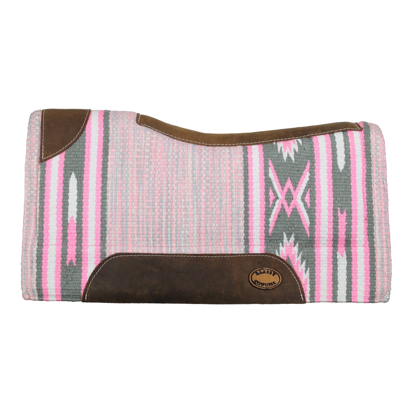 Klassy Cowgirl 28" x 30" Bubblegum Pink Saddle Pad with Felt Bottom