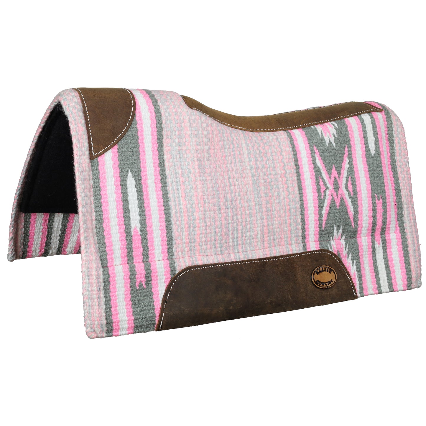 Klassy Cowgirl 28" x 30" Bubblegum Pink Saddle Pad with Felt Bottom