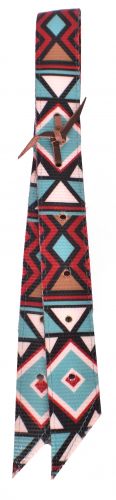 Showman Nylon Tie Strap & Off-Billet Set with Geometric design