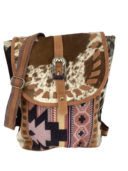 Klassy Cowgirl Dusty Mauve Upcycled Backpack Bag 15 x 11.5
