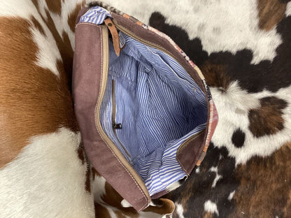 Klassy Cowgirl Dusty Mauve Upcycled Backpack Bag 15 x 11.5