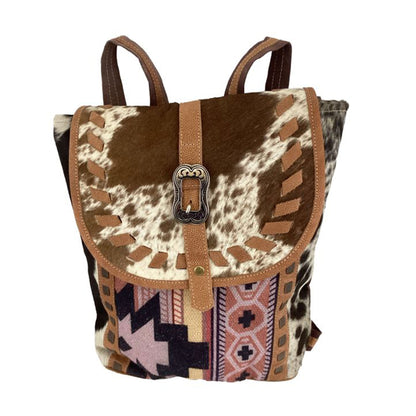 Klassy Cowgirl Dusty Mauve Upcycled Backpack Bag 15 x 11.5