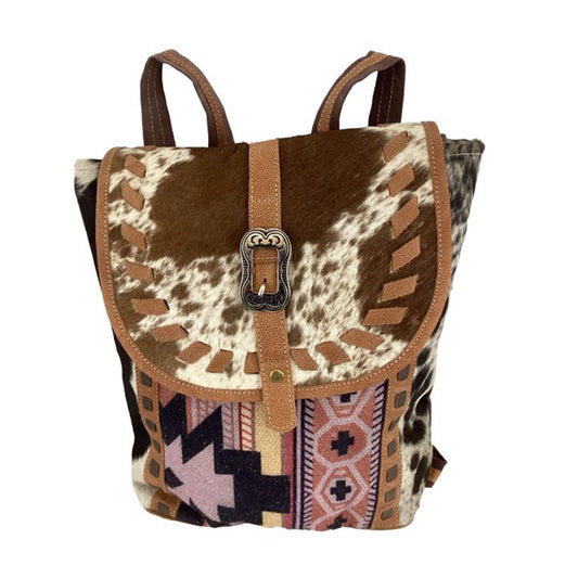 Klassy Cowgirl Dusty Mauve Upcycled Backpack Bag 15 x 11.5