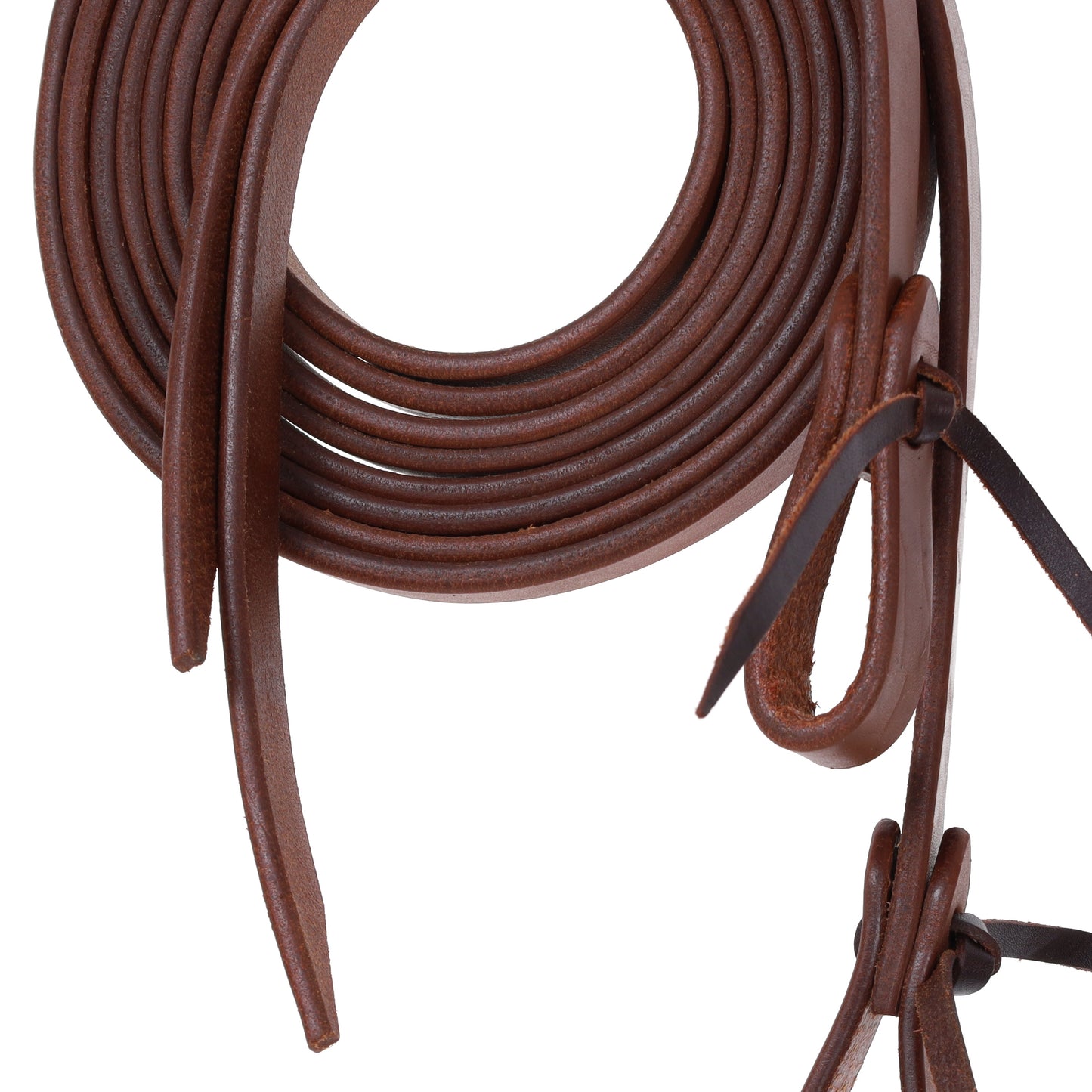Showman 8' x 3/4" Medium Oil Harness Leather Split Reins