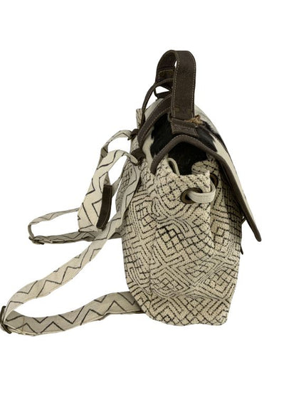 Klassy Cowgirl Diamond Weave Upcycled Backpack Bag 15 x 11 x 4 in