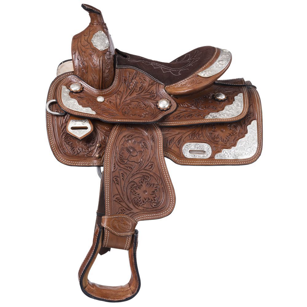 13" King Series Youth McCoy Show Saddle with Silver Accents