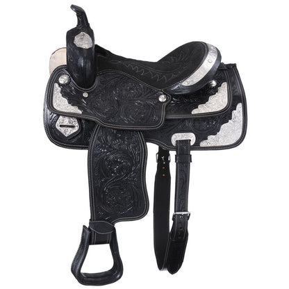 King Series McCoy Trail Saddle with Silver Accents