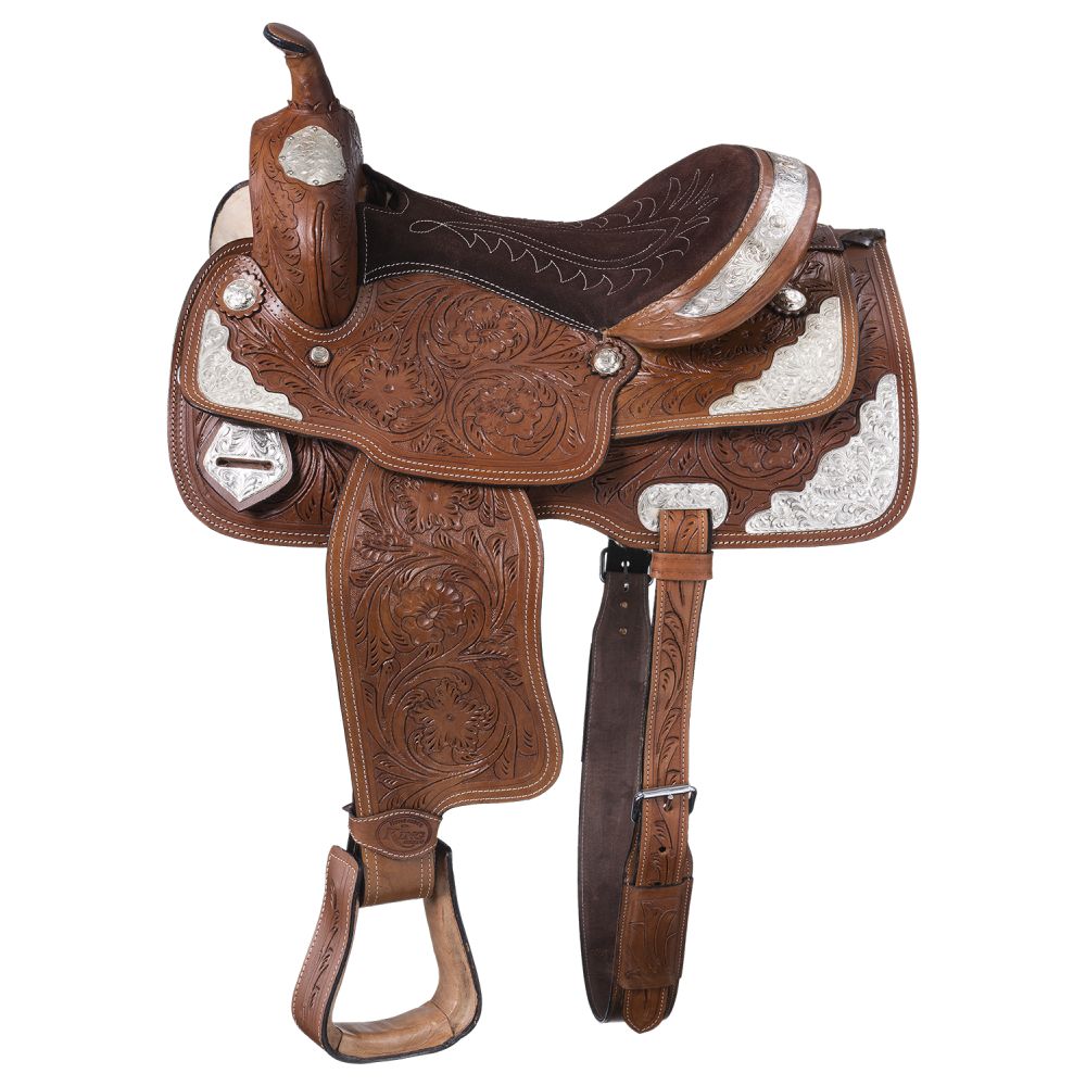 King Series McCoy Trail Saddle with Silver Accents