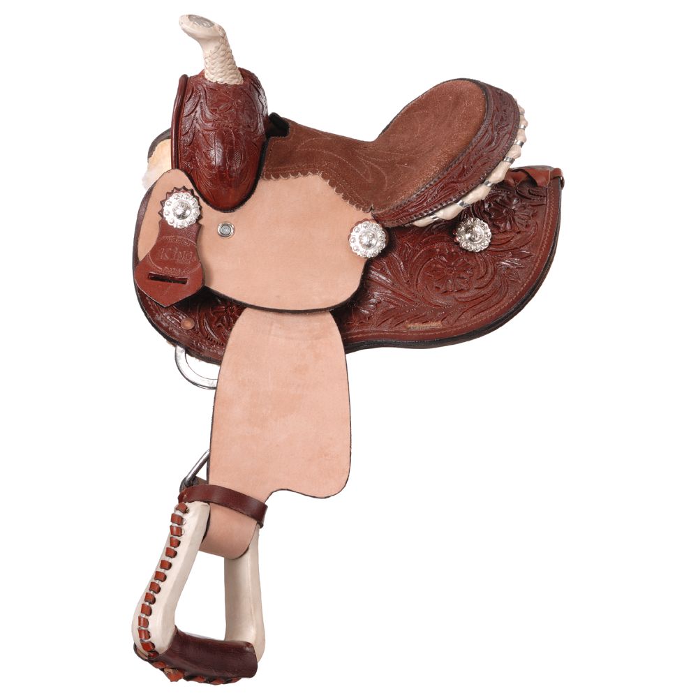 King Series Miniature Round Skirt Barrel Saddle