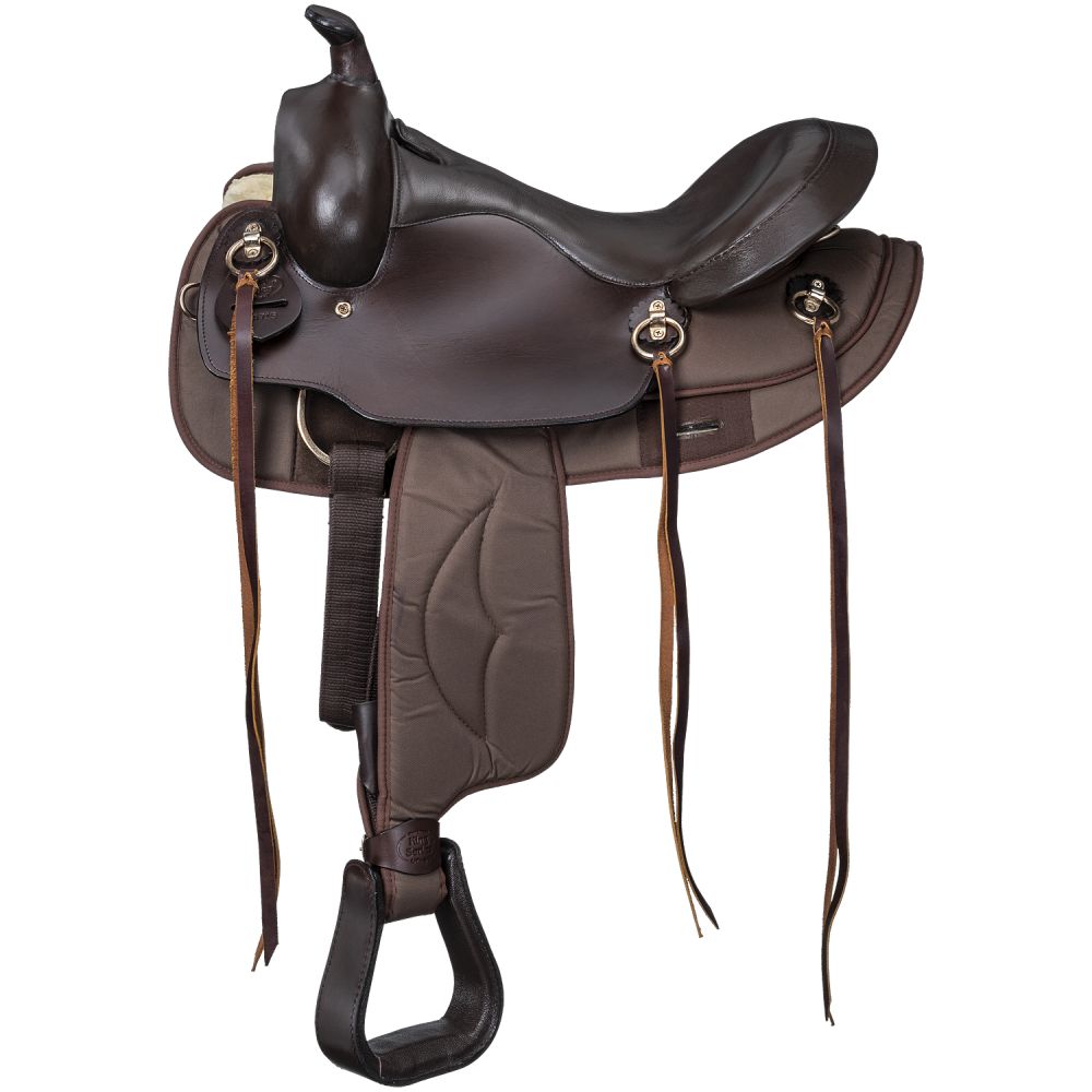 King Series Synthetic Gaited Round Skirt Trail Saddle