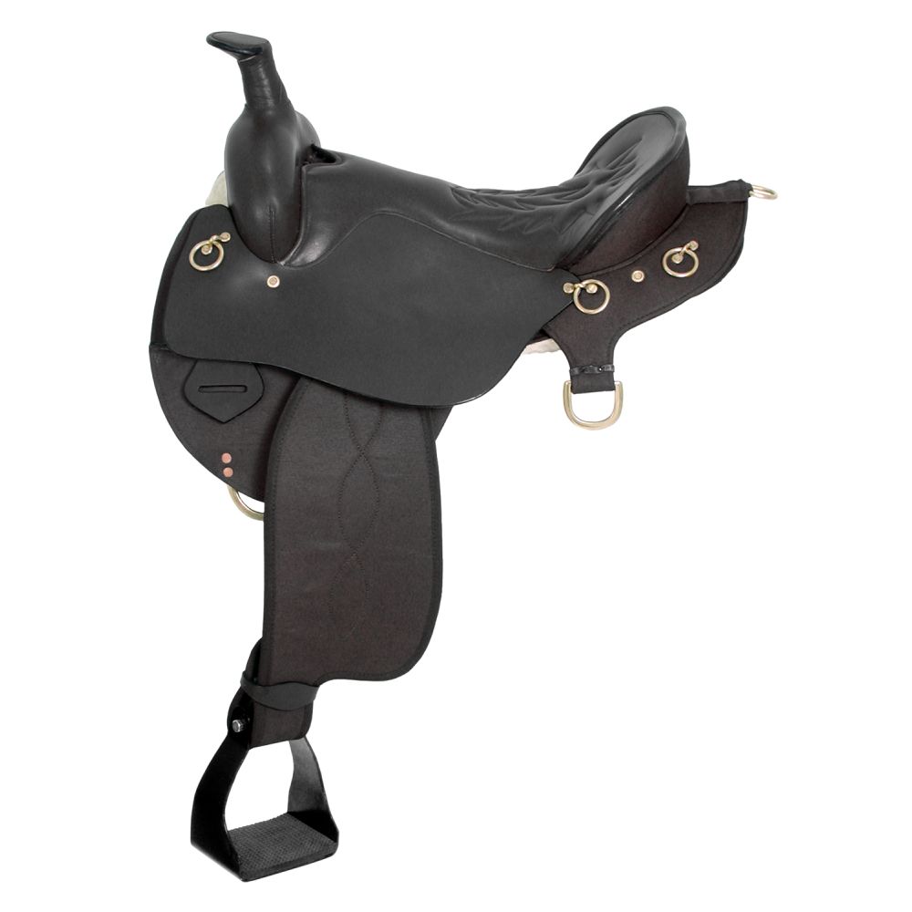 King Series Wide Trekker Neutron Endurance Saddle with Horn