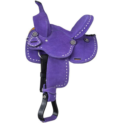 King Series Youth Stratford Suede Barrel Saddle