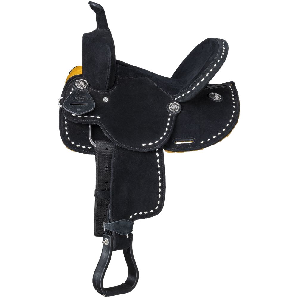 King Series Youth Stratford Suede Barrel Saddle