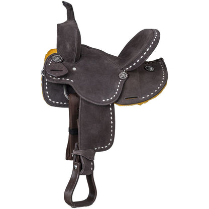 King Series Youth Stratford Suede Barrel Saddle