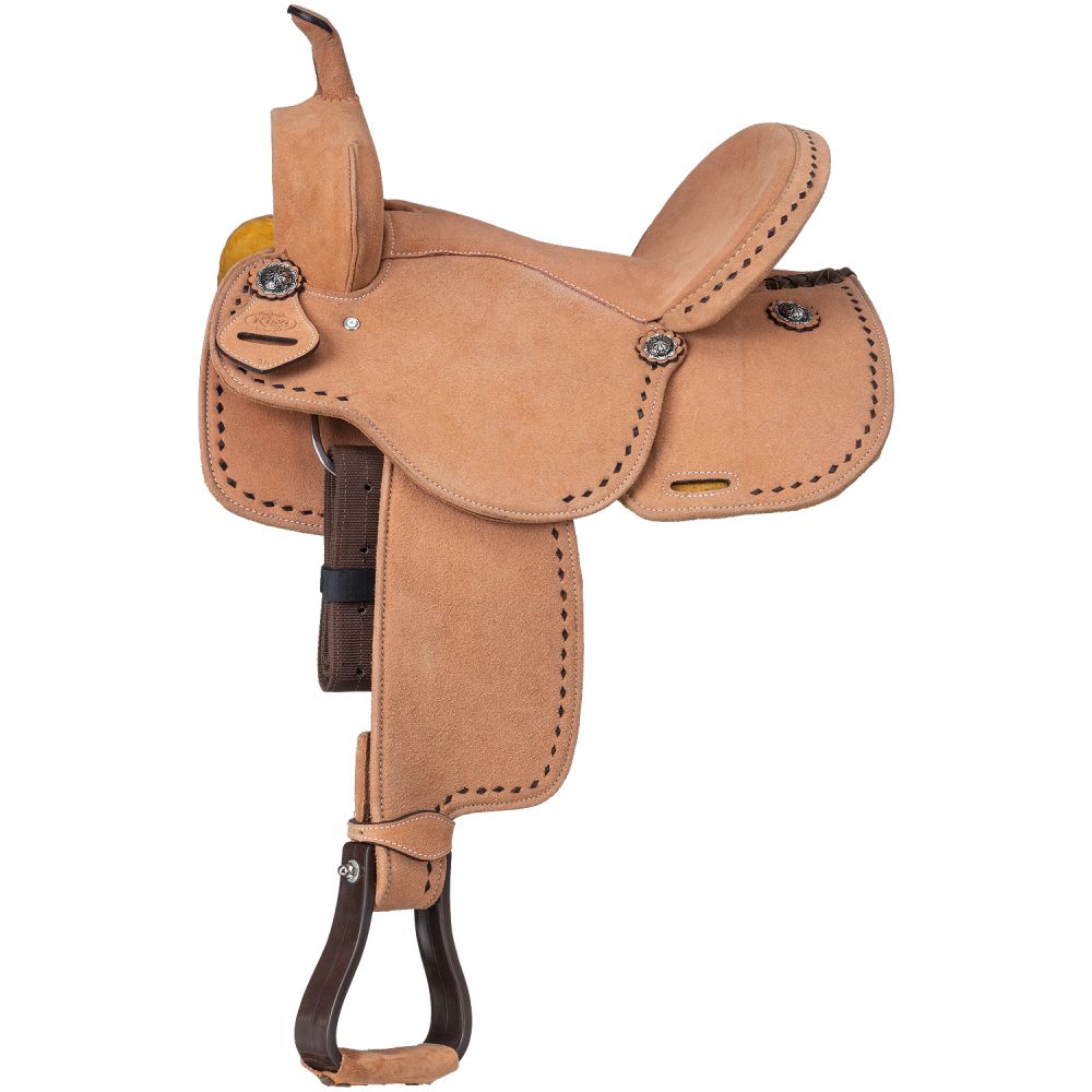 King Series Youth Stratford Suede Barrel Saddle