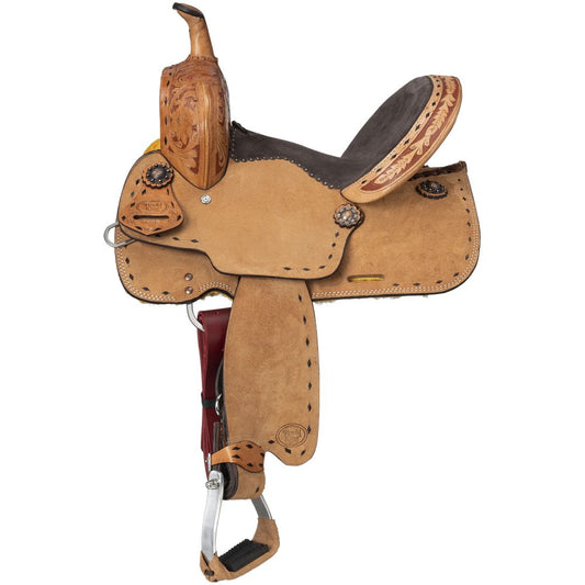 Royal King Youth Reno Roughout Barrel Saddle