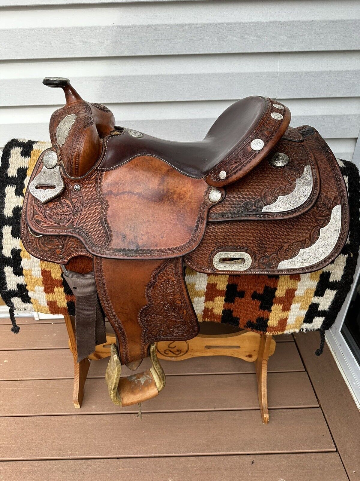 15.5” Billy Cook Original Western Show Reiner Saddle