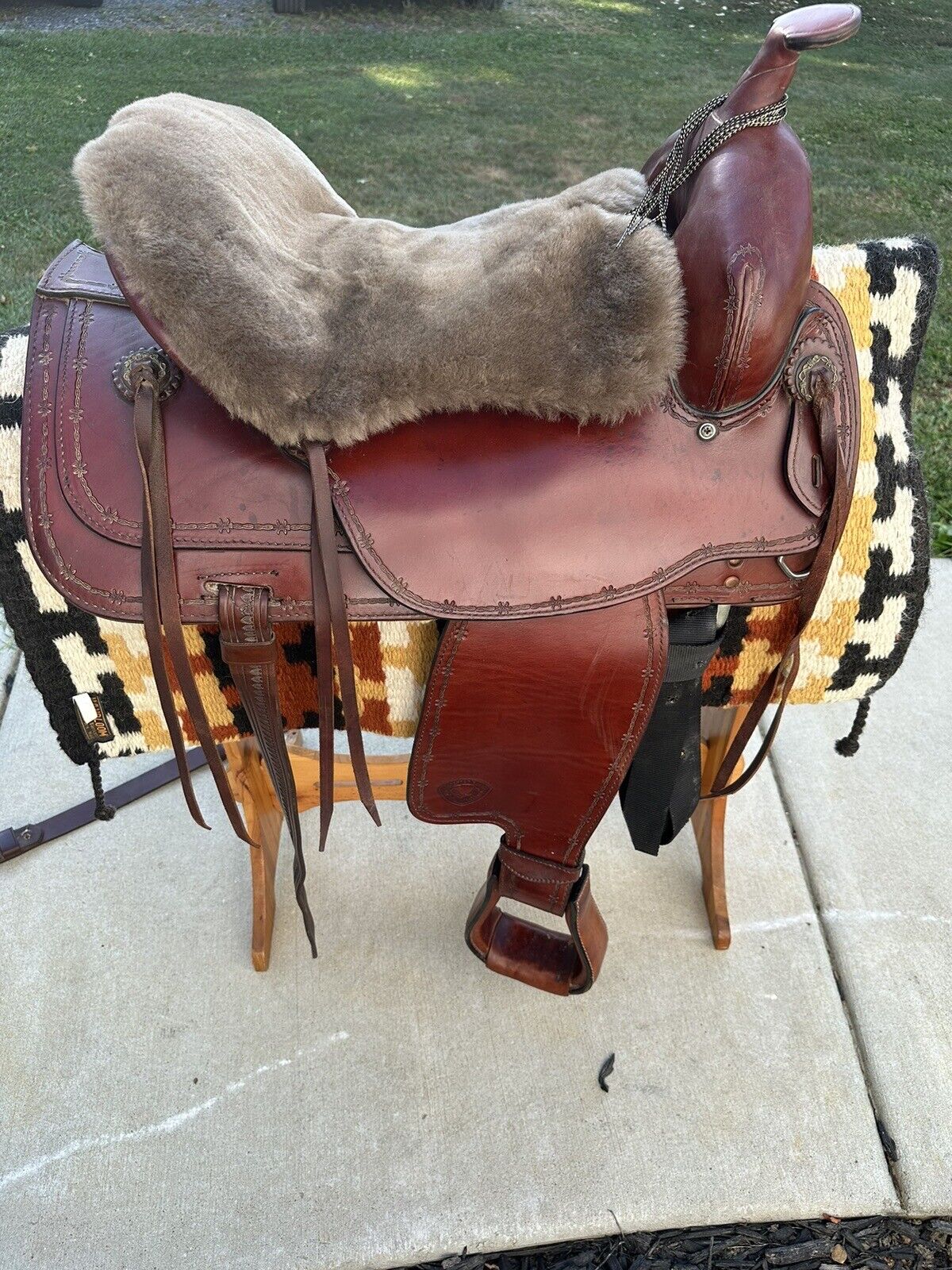 16” Tex Tan Tex-Flex Western Trail Saddle Model 08 TF413S6