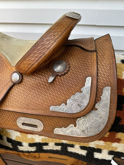 15” Crates Saddlery Western Pleasure Show Saddle Model 210