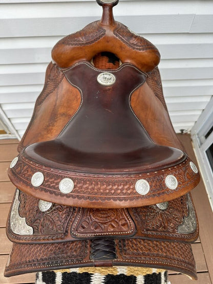 15.5” Billy Cook Original Western Show Reiner Saddle