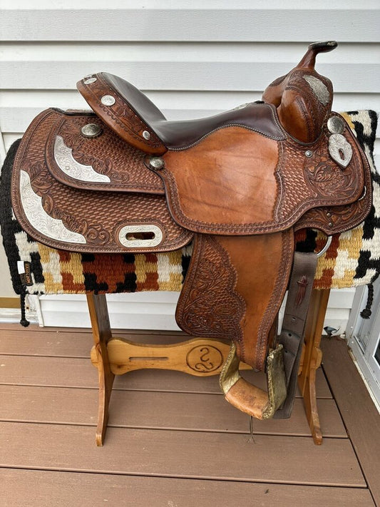 15.5” Billy Cook Original Western Show Reiner Saddle