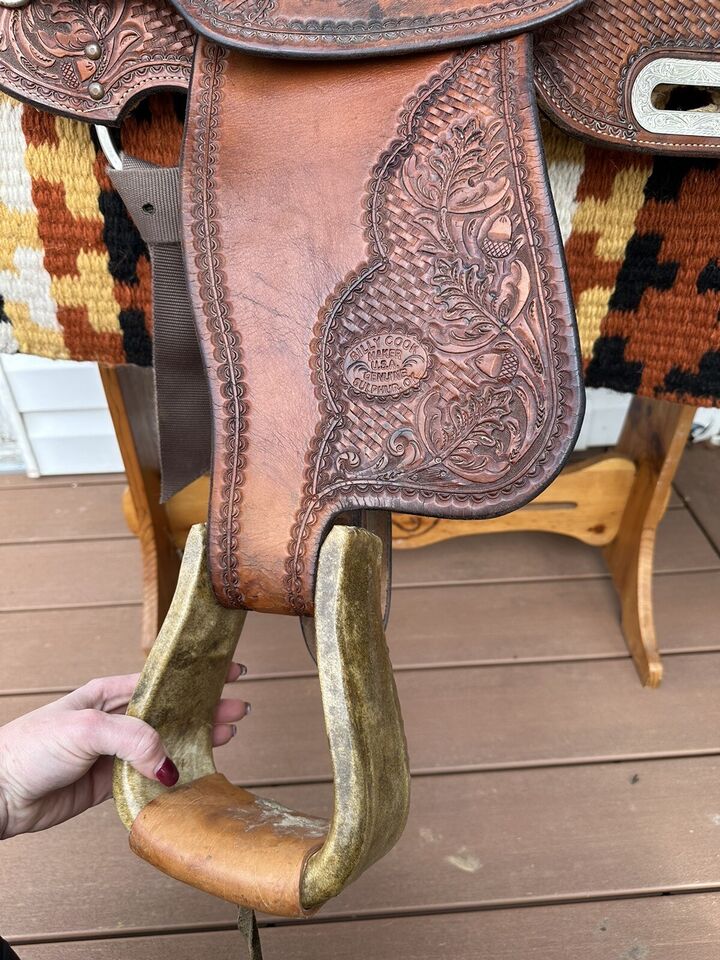 15.5” Billy Cook Original Western Show Reiner Saddle