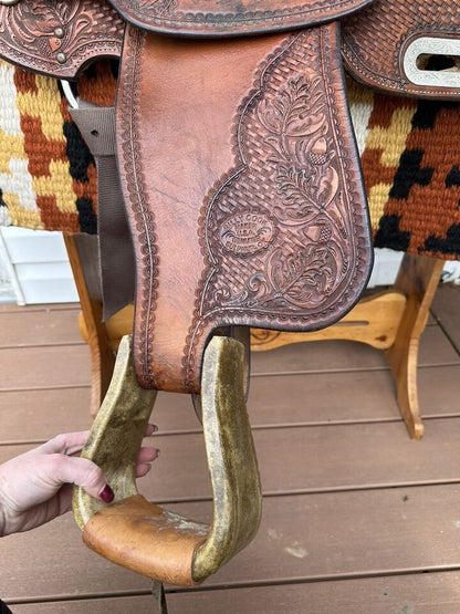 15.5” Billy Cook Original Western Show Reiner Saddle