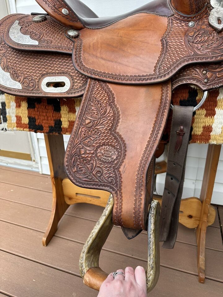 15.5” Billy Cook Original Western Show Reiner Saddle