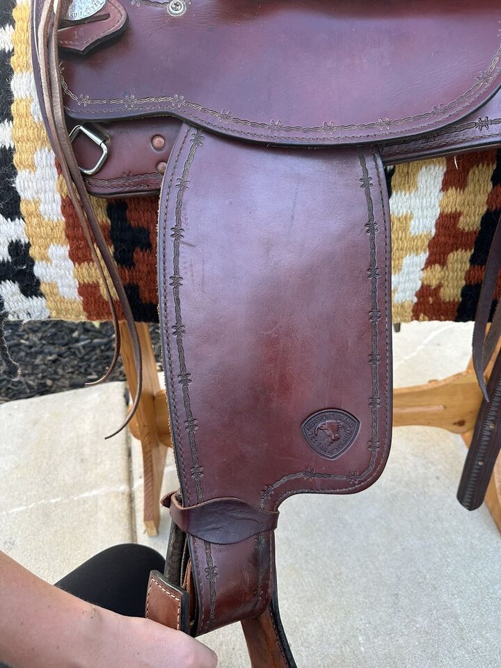 16” Tex Tan Tex-Flex Western Trail Saddle Model 08 TF413S6