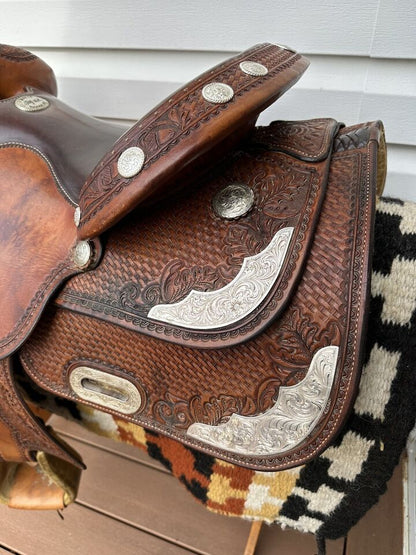 15.5” Billy Cook Original Western Show Reiner Saddle