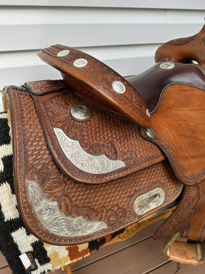 15.5” Billy Cook Original Western Show Reiner Saddle